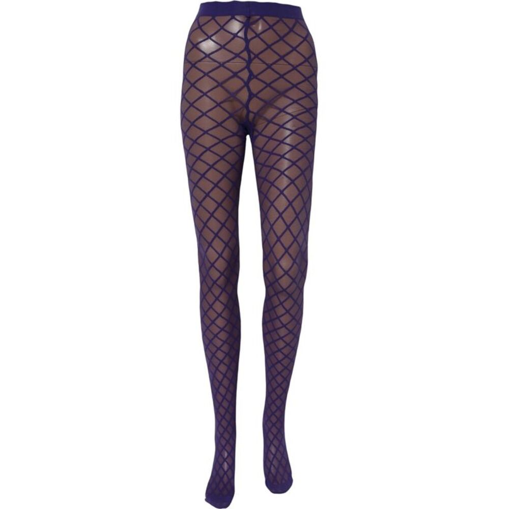 Dolce & Gabbana Purple Nylon Fishnet Pantyhose Stockings Women's Socks